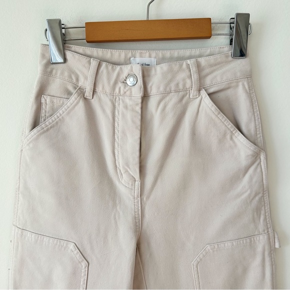 Aritzia Wilfred Free Brennan Pants in Birch Women's Modern Utility Cargo Size 00 - Picture 3 of 9